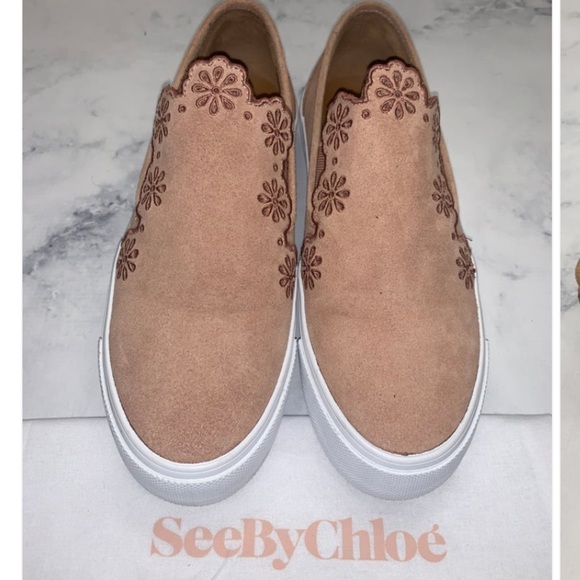 See By Chloe Blush Platform Slip on Sneakers - Picture 3 of 4